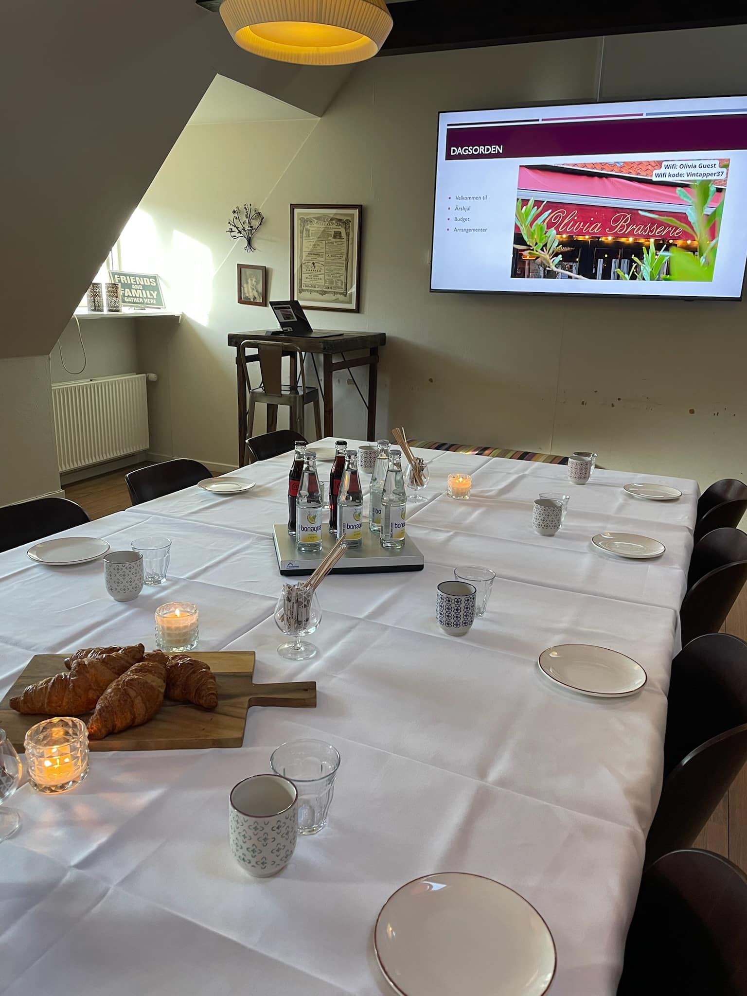 Mødelokale i Odense hos Olivia Brasserie